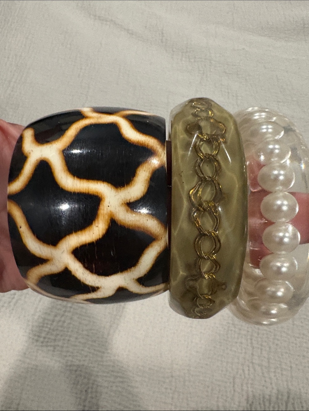 3 Vintage Bangle Bracelet Stack | Curated Fall Arm Candy | Mixed Vintage